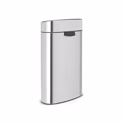 Brabantia 114809 poubelle 40 L Coin Noir, Acier inoxydable