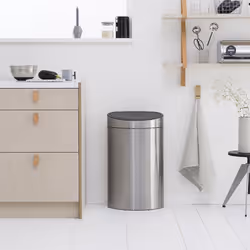 Brabantia 114809 poubelle 40 L Coin Noir, Acier inoxydable - Vue supplémentaire 4