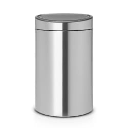 Brabantia 114823 Poubelle Touch Bin Unie, 40 litres - Inox mat
