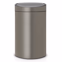 Brabantia Poubelle Touch Bin, 40 litres, Platine, Capacité 40 Litres, 72,7 cm x 43,5 cm x 30,2 cm