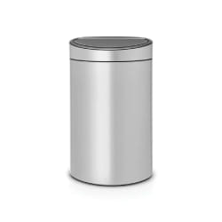 Brabantia Poubelle Touch Bin, 40 litres, Métallique Gris, Capacité 40 Litres, 72,7 cm x 43,5 cm x 30,2 cm
