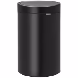 Brabantia Poubelle Touch Bin, 40 litres, Noir Mat, Capacité 40 Litres, 72,7 cm x 47,5 cm x 30,2 cm