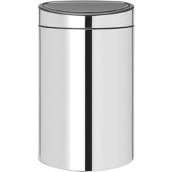 Brabantia – 115004 -Touch Bin New Recycle 10 + 23 litres, Acier Brillant