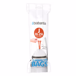 Brabantia 115585, 23 L, Blanc, Polyéthylène haute densité (HDPE), 550 mm, 535 mm, 20 pièce(s)