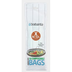 Brabantia PerfectFit vuilniszak compost. Typ X, 12 L, 10 stuks