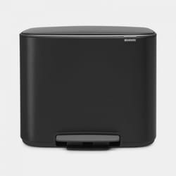 Brabantia - 121104 - Poubelle Bo Pedal Bin, 3 x 11 litres, Noir mat