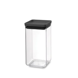Brabantia Tasty+ pot Carré Plastique Noir, Transparent