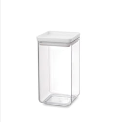 Brabantia Tasty+ pot Carré Plastique Transparent, Blanc