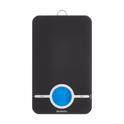 Brabantia Tasty+, Balance de ménage électronique, 5 kg, 1 g, Noir, Verre, Plastique, Verre