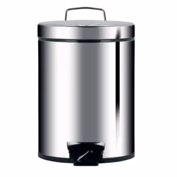 Brabantia 124907, 12 L, Acier inoxydable, Acier inoxydable, Pédale, 25 cm, 340 mm