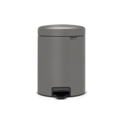 Brabantia 126284 poubelle 5 L Rond Plastique Gris
