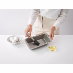 Brabantia 137440 Pinceau à pâtisserie Silicone Noir, Argent