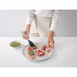 Brabantia 137440 Pinceau à pâtisserie Silicone Noir, Argent - Vue supplémentaire 4