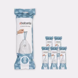 BRABANTIA - Sac poubelle PerfectFit Code O 30L - 6 ROULEAUX DE 20 SACS
