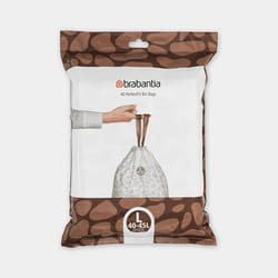 Brabantia 138645 sac poubelle 45 L Blanc 40 pièce(s)