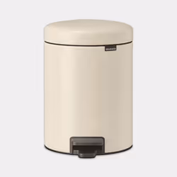Brabantia NewIcon, 5 L, Rond, Beige, Pédale, Belgique, 20,5 cm
