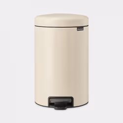Brabantia NewIcon, 12 L, Rond, Beige, Pédale, Belgique, 25,1 cm