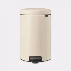 Brabantia NewIcon, 20 L, Rond, Beige, Pédale, 29 cm, 290 mm