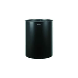 Poubelle cylindrique, Métal, Noir mat, 15 litres - Brabantia