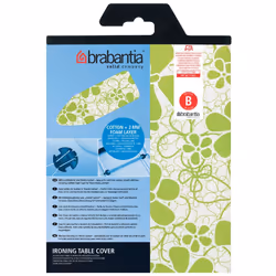 Brabantia 191404 housse de table de repassage Coton Bleu, Vert, Blanc