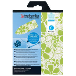Brabantia 124x45 Beschuimd 2mm Housse de planche à repasser Blanc, Vert