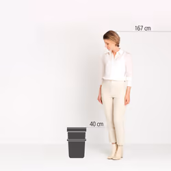 Brabantia Sort & Go 16 L 1 Nombre de paniers Vert