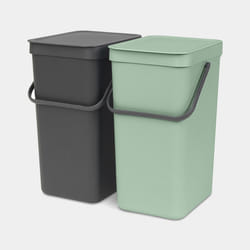 Brabantia Sort & Go Rectangulaire Plastique Vert, Gris