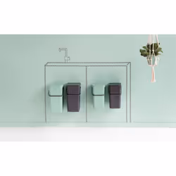 Brabantia Sort & Go Rectangulaire Plastique Vert, Gris