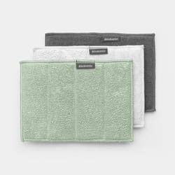 Brabantia 215827 tampon nettoyant Vert, Gris, Blanc Microfibre 3 pièce(s)
