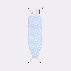 Brabantia Fresh Breeze, Tabouret de repassage, Fer à vapeur, Bleu, Blanc, Motif, Rectangulaire, 1240 x 380 mm