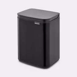 Brabantia Bo Waste Bin 4 L Rectangulaire Acier Noir