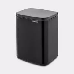 Brabantia Bo Waste Bin 7 L Rectangulaire Acier Noir