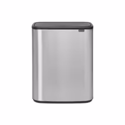 Brabantia Bo Touch Bin, 60 L, Rectangulaire, Métal, Acier inoxydable, Plastique, 545 mm