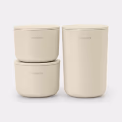 Brabantia 223501, Rangement de salle de bain, Beige, Plastique, 226 g, Chine, 3 pièce(s)
