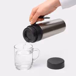 Brabantia 228643 gourde Utilisation quotidienne 500 ml Acier Noir, Acier - Vue supplémentaire 5