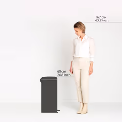 Brabantia 233944 poubelle 30 L Rond Acier Vert