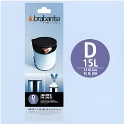 Brabantia Bin Liners, 15-20 L - Size D, 20 Bags