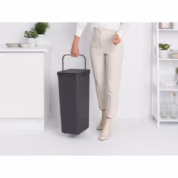 Brabantia SORT & GO RECYCLE BIN 40 L Rectangulaire Gris - Vue supplémentaire 4