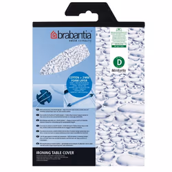 Brabantia 135x45 Beschuimd 2mm, Housse de planche à repasser, Blanc, Bleu, Image, 450 mm, 1350 mm