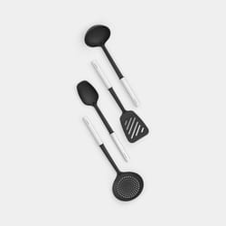 Brabantia 260285 Ensemble d'ustensile de cuisine 4 pièce(s) Noir, Acier satin