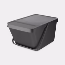 Brabantia Sort & Go, 20 L, Rectangulaire, Plastique, Gris, Manuel, Plastique