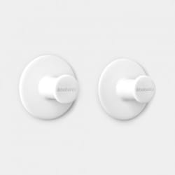 Brabantia 280344 porte-serviettes et anneau porte-serviettes Crochet pour serviette Mural Blanc