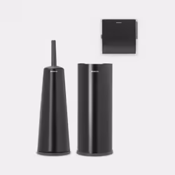 Brabantia 280603, Noir, Plastique, Autonome, Mural, Matt Black, 3 pièce(s), Chine