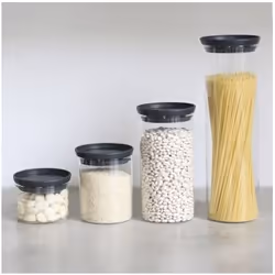 Brabantia 298240 pot Verre Gris, Transparent