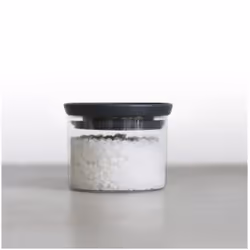 Brabantia 298301 pot Rond Verre Gris, Transparent