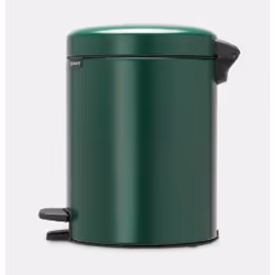 Brabantia Poubelle À Pédale Newicon, 5 L, Rond, Vert, Pédale, 20,5 cm, 205 mm
