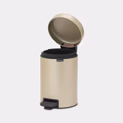 Brabantia NewIcon Treteimer 3 Liter 3 L Rond Champagne