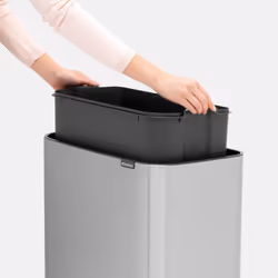 Brabantia 315848 poubelle 36 L Rectangulaire Acier Acier inoxydable - Vue supplémentaire 10