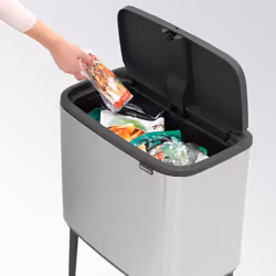 Brabantia 315848 poubelle 36 L Rectangulaire Acier Acier inoxydable - Vue supplémentaire 8