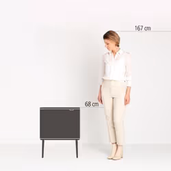 Brabantia Bo Touch Bin 34 L Rectangulaire Platine
